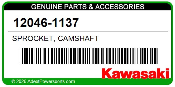 Kawasaki 12046-1137 Sprocket, Camshaft