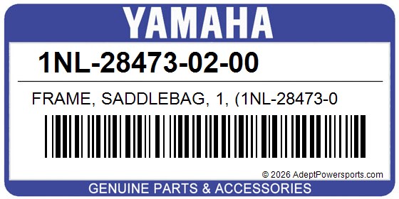 Yamaha 1NL-28473-02-00 Frame, Saddlebag, 1, (1Nl-28473-0