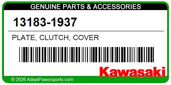 Kawasaki 13183-1937 Plate, Clutch, Cover
