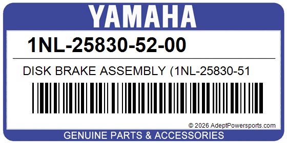 Yamaha 1NL-25830-52-00 Disk Brake Assembly (1Nl-25830-51