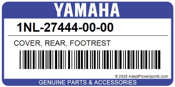 Yamaha 1NL-27444-00-00 Cover, Rear, Footrest