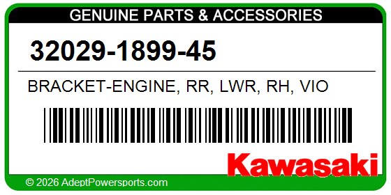 Kawasaki 32029-1899-45 Bracket-Engine, Rr, Lwr, Rh, Vio