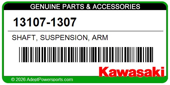 Kawasaki 13107-1307 Shaft, Suspension, Arm