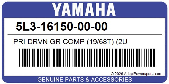 Yamaha 5L3-16150-00-00 Pri Drvn Gr Comp (19/68T) (2U