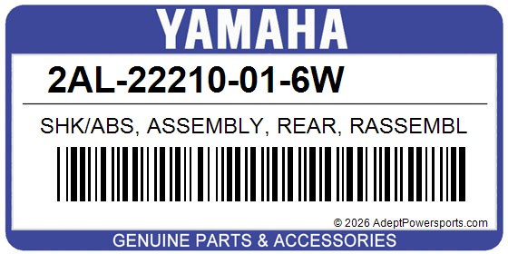 Yamaha 2AL-22210-01-6W Shk/Abs, Assembly, Rear, Rassembl