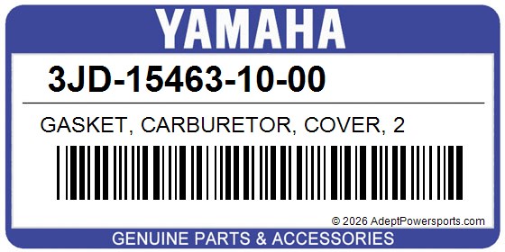 Yamaha 3JD-15463-10-00 Gasket, Carburetor, Cover, 2