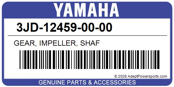Yamaha 3JD-12459-00-00 Gear, Impeller, Shaf