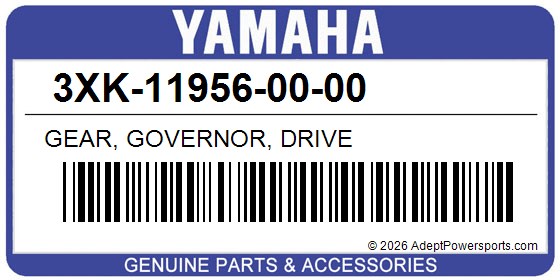Yamaha 3XK-11956-00-00 Gear, Governor, Drive