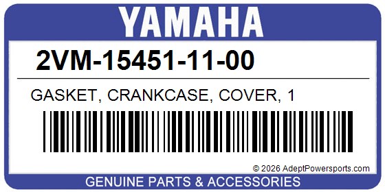 Yamaha 2VM-15451-11-00 Gasket, Crankcase, Cover, 1