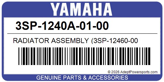 Yamaha 3SP-1240A-01-00 Radiator Assembly (3Sp-12460-00
