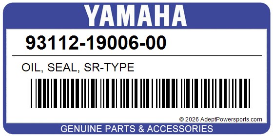 Yamaha 93112-19006-00 Oil, Seal, Sr-Type