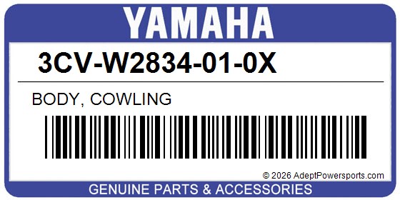 Yamaha 3CV-W2834-01-0X Body, Cowling
