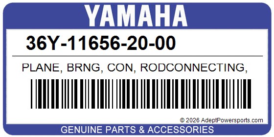 Yamaha 36Y-11656-20-00 Plane, Brng, Con, Rodconnecting, Rod