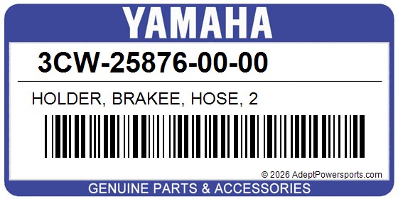 Yamaha 3CW-25876-00-00 Holder, Brakee, Hose, 2