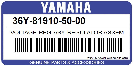 Yamaha 36Y-81910-50-00 Voltage Reg Asy Regulator Assembly