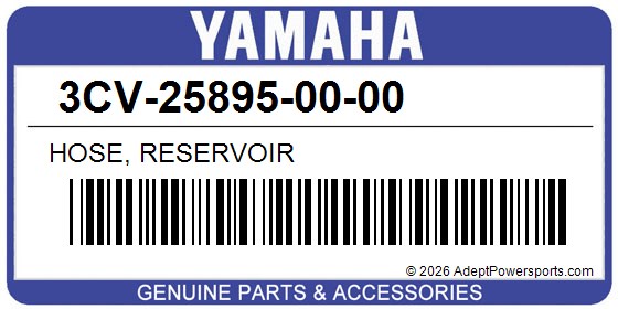 Yamaha 3CV-25895-00-00 Hose, Reservoir