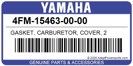 Yamaha 4FM-15463-00-00 Gasket, Carburetor, Cover, 2