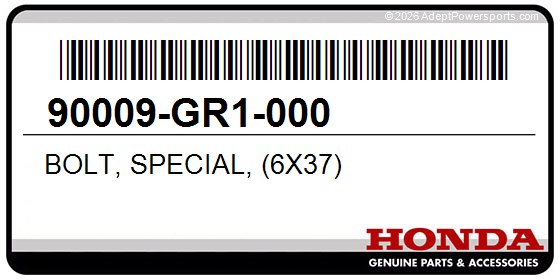 Honda 90009-GR1-000 Bolt, Special, (6X37)