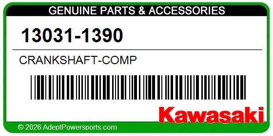 Kawasaki 13031-1390 Crankshaft-Comp