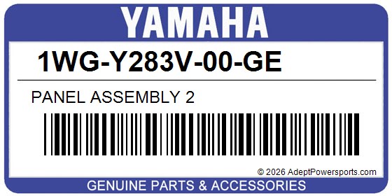Yamaha 1WG-Y283V-00-GE Panel Assembly 2