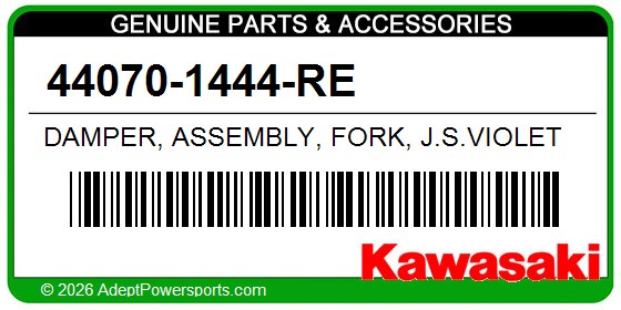 Kawasaki 44070-1444-RE Damper, Assembly, Fork, J.S.Violet