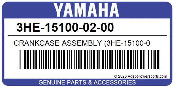Yamaha 3HE-15100-02-00 Crankcase Assembly (3He-15100-0