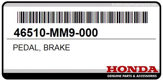 Honda 46510-MM9-000 Pedal, Brake