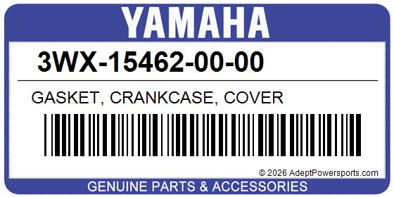 Yamaha 3WX-15462-00-00 Gasket, Crankcase, Cover