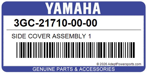 Yamaha 3GC-21710-00-00 Side Cover Assembly 1