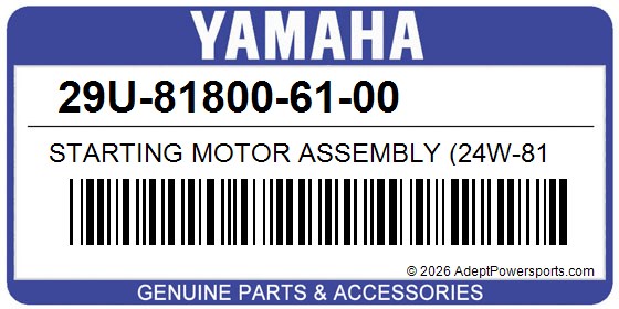 Yamaha 29U-81800-61-00 Starting Motor Assembly (24W-81