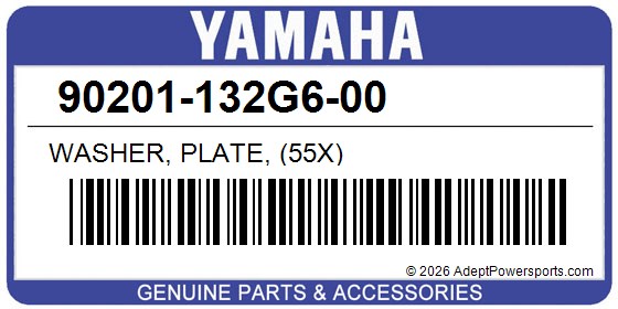 Yamaha 90201-132G6-00 Washer, Plate, (55X)