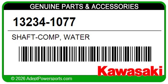 Kawasaki 13234-1077 Shaft-Comp, Water