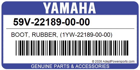 Yamaha 59V-22189-00-00 Boot, Rubber, (1Yw-22189-00-00)