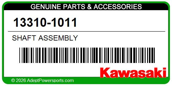 Kawasaki 13310-1011 Shaft Assembly