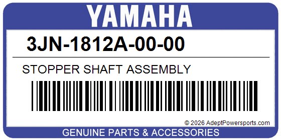 Yamaha 3JN-1812A-00-00 Stopper Shaft Assembly