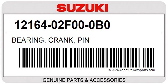 Suzuki 12164-02F00-0B0 Bearing, Crank, Pin