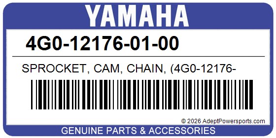 Yamaha 4G0-12176-01-00 Sprocket, Cam, Chain, (4G0-12176-