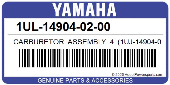 Yamaha 1UL-14904-02-00 Carburetor Assembly 4 (1Uj-14904-00)