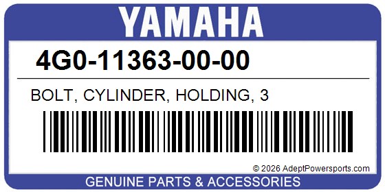 Yamaha 4G0-11363-00-00 Bolt, Cylinder, Holding, 3
