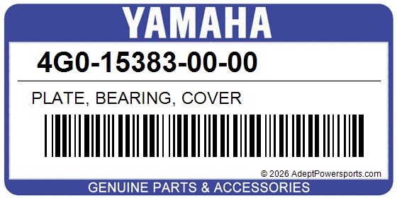 Yamaha 4G0-15383-00-00 Plate, Bearing, Cover