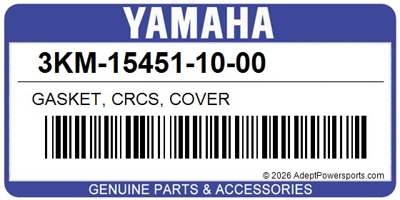 Yamaha 3KM-15451-10-00 Gasket, Crcs, Cover
