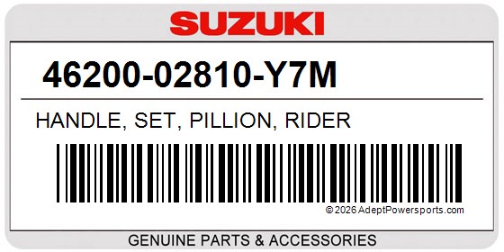 Suzuki 46200-02810-Y7M Handle, Set, Pillion, Rider