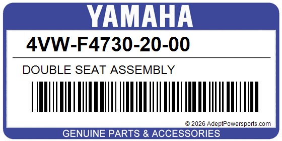 Yamaha 4VW-F4730-20-00 Double Seat Assembly