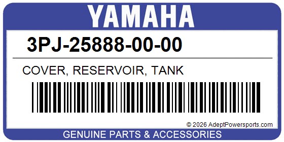 Yamaha 3PJ-25888-00-00 Cover, Reservoir, Tank
