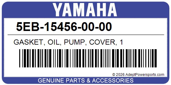 Yamaha 5EB-15456-00-00 Gasket, Oil, Pump, Cover, 1