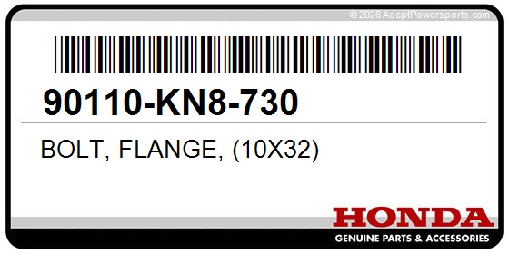 Honda 90110-KN8-730 Bolt, Flange, (10X32)