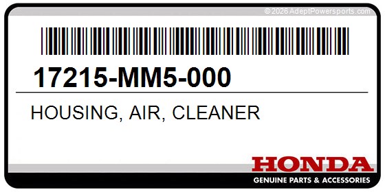 Honda 17215-MM5-000 Housing, Air, Cleaner