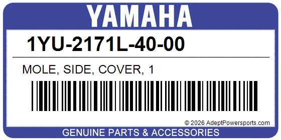 Yamaha 1YU-2171L-40-00 Mole, Side, Cover, 1