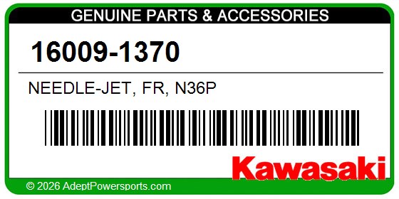 Kawasaki 16009-1370 Needle-Jet, Fr, N36p