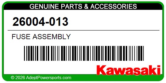Kawasaki 26004-013 Fuse Assembly